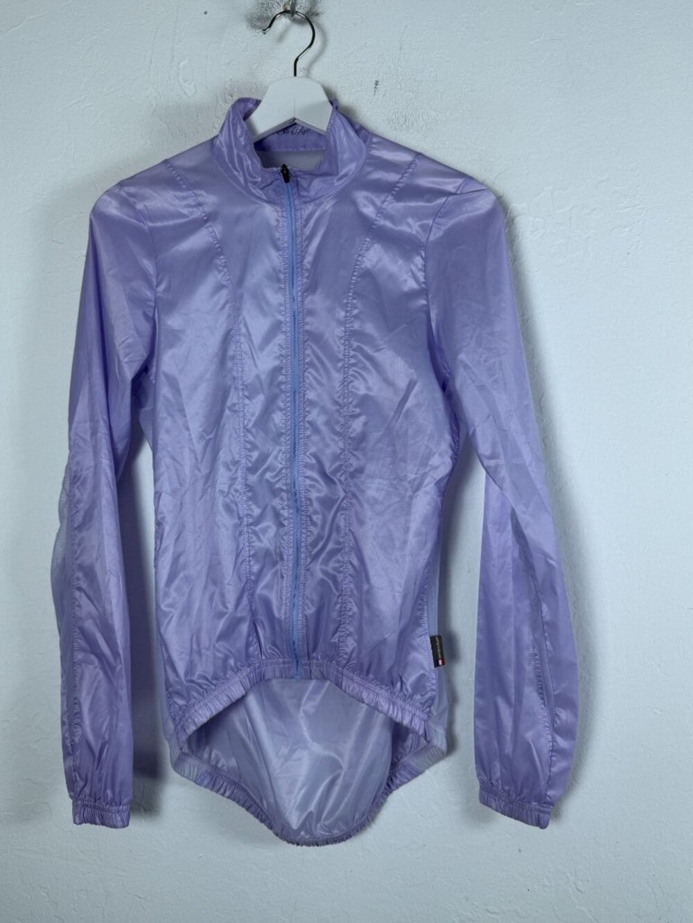 Café du Cycliste Petra Jacket Woman Small Lilac Purple Packable Cycling Full-Zip